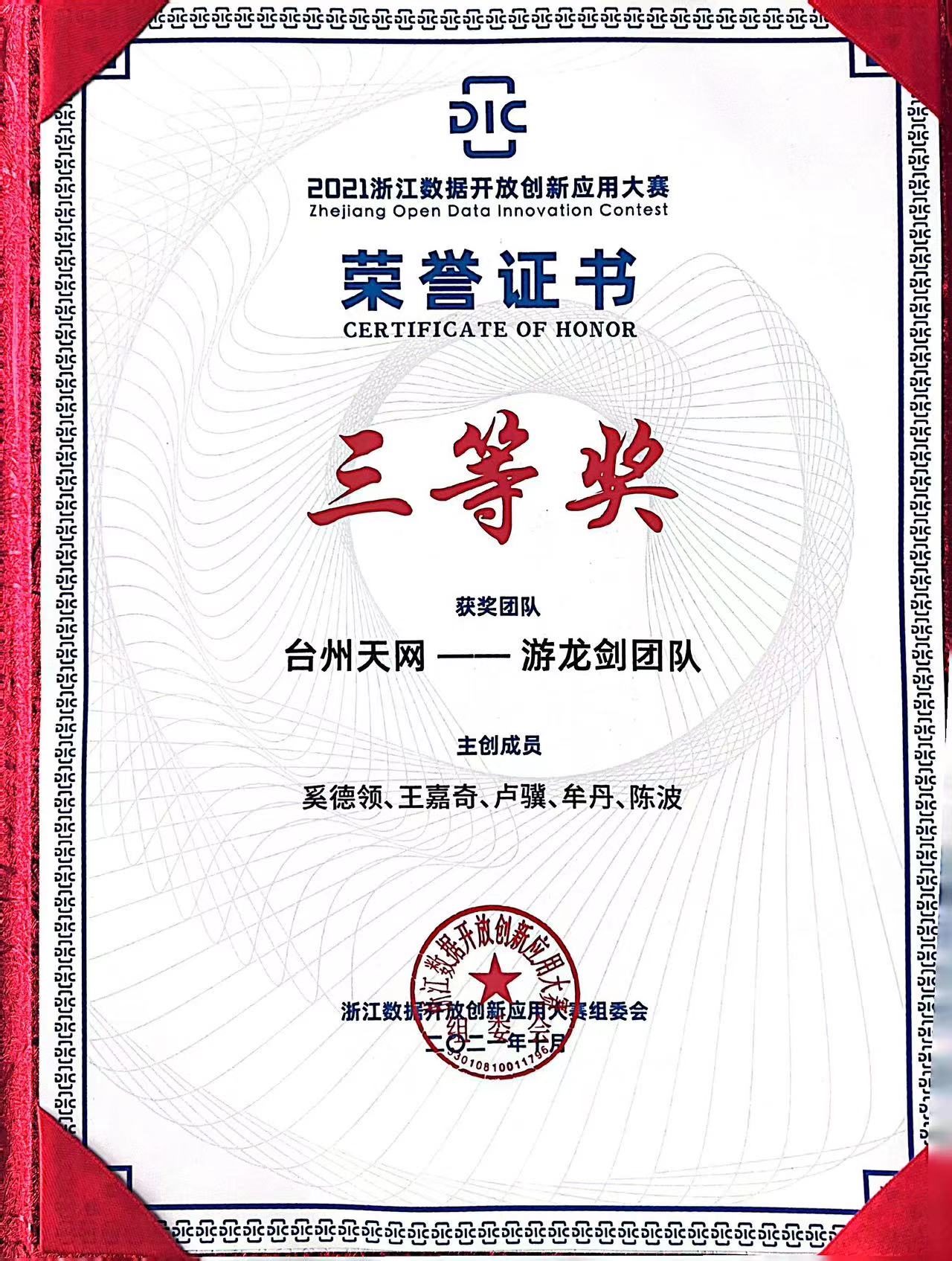 荣誉证书